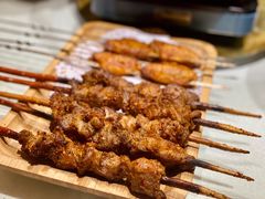 烤羊肉串-老阿妈蒙古村·蒙古包·草原文化·歌舞表演(老君堂店)