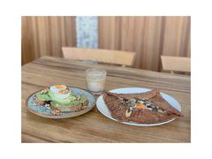 鸡蛋蘑菇熏肉荞麦可丽饼-RAC BAR(安福路店)