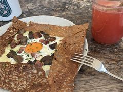 鸡蛋蘑菇熏肉荞麦可丽饼-RAC BAR(安福路店)