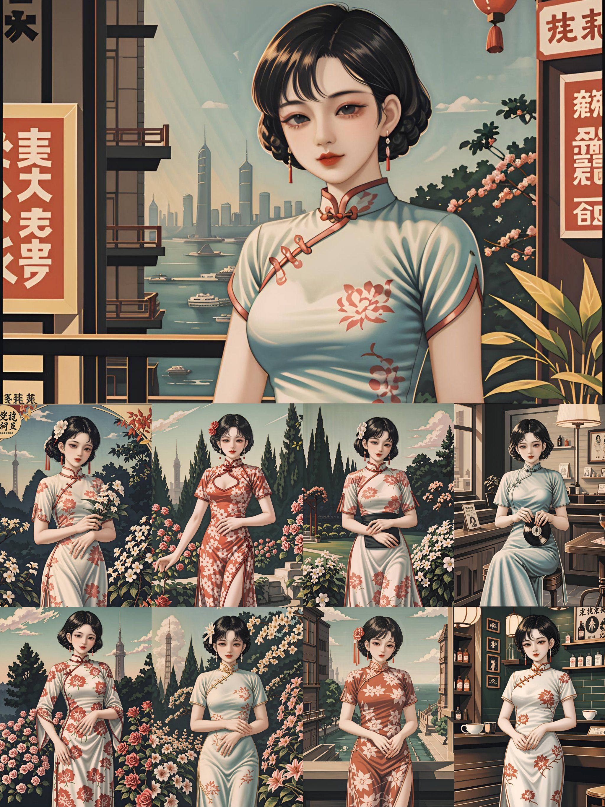 n
旗袍倩影,曼妙多姿,仿佛从旧时光走来～💃✨ 

细腻的