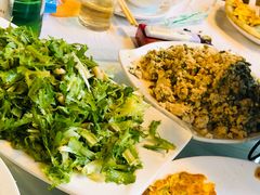 苦菊拌鲜桃仁-京北渔家傲