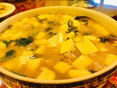 小白菜豆腐丸子汤-闯关东东北农家菜(崂山石老人店)