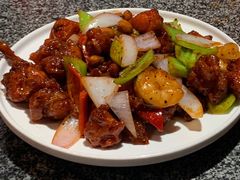 椒香虾仁爆鸡球-陈傻子餐厅(世纪都会店)