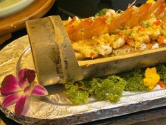 竹筒蒸鲜蒜银丝海虾-泛太平洋大酒店·海天楼中餐厅·粤菜