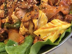 鱿鱼炒五花肉-富乐满韩国正宗炸鸡韩国料理(虹泉路店)