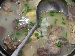 鸡杂煲芥菜-巫记鸡饭店