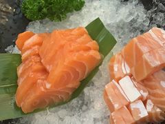 三文鱼刺身黄狮鱼刺身-真剑日本料理·铁板烧(贵州路店)