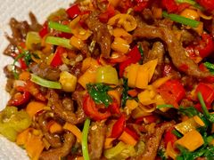 小炒黄牛肉-庐灶江南·江南菜·四合院Bistro(东直门雍和宫·原华侨宾馆店)