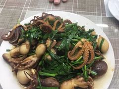 韭菜炒八爪鱼-老陈饭店(黑石支路店)