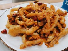 炸鱿鱼条-天伦海鲜·老味道·青岛菜(栈桥天主教堂店)