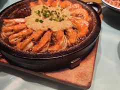 石盆蒜蓉虾-小河村•南京鱼鲜乡土家常菜(油坊桥店)