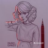画家笔下会发光的人物手绘