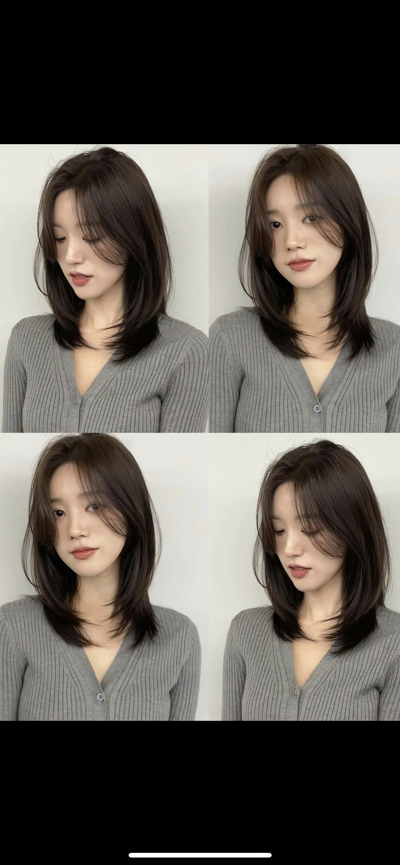 锁骨层次发型,修颜效果超赞#丽人美发 美发造型