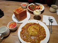 起司咖喱鸡肉蛋包饭-厚生港萃·小吃餐厅(苍梧路店)