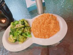 素蟹黄西兰花-旅马餐厅(茅家埠店)