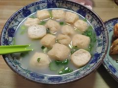 鸭血油豆腐汤-胡记锅贴·沪上游子老鸭粉丝汤(太原路店)