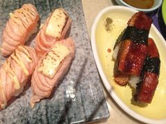 芝士火炙三文鱼&nbsp;和鳗鱼-板长寿司(海港城店)