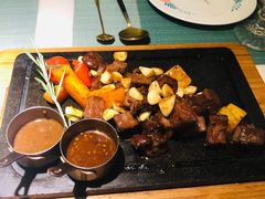 田园澳洲骰子牛肉-蜜桃花开·中西融合菜E&W(南长街店)