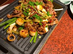 葱椒爆牛肉-绿茶餐厅(蓝色港湾店)