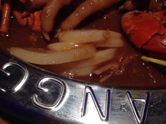 年糕都没有分开。。。-胖哥俩肉蟹煲(河北勒泰购物中心店)
