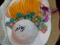 七彩椰浆芒果糯米-早安曼谷泰国餐厅