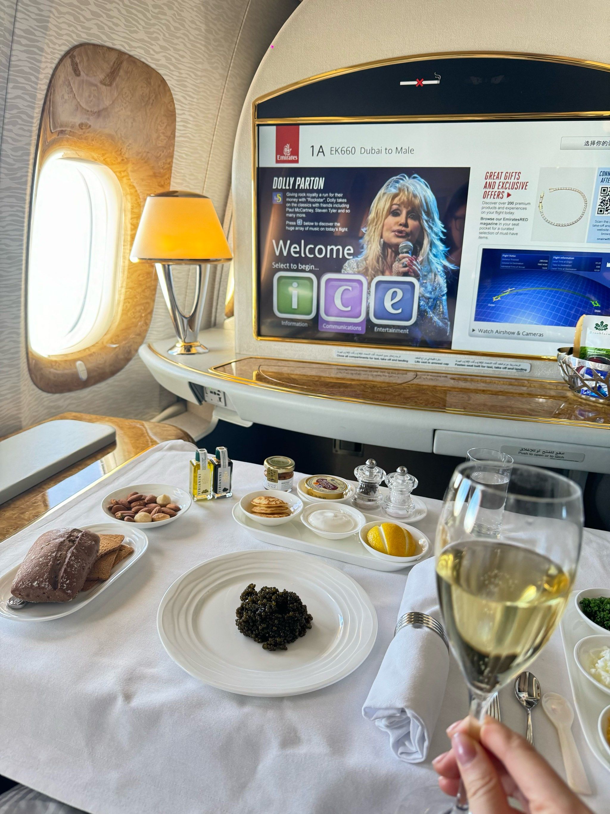 #头等舱#阿联酋航空#飞机餐