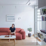 今日分享[礼花]入户衣柜清新自然，障子门隔断，卫生间超有质感！