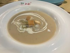 鸡粒玉米茸蘑菇奶油汤-美森西餐厅(曙光大道店)
