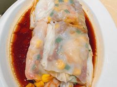 爽滑鲜虾拼栗米叉烧肠粉-香港池仔记肠粉王(博多新记襄阳南路店)