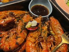 黑胡椒煎阿根廷大红虾-甜阿姨·天台花园私房菜(万松园店)