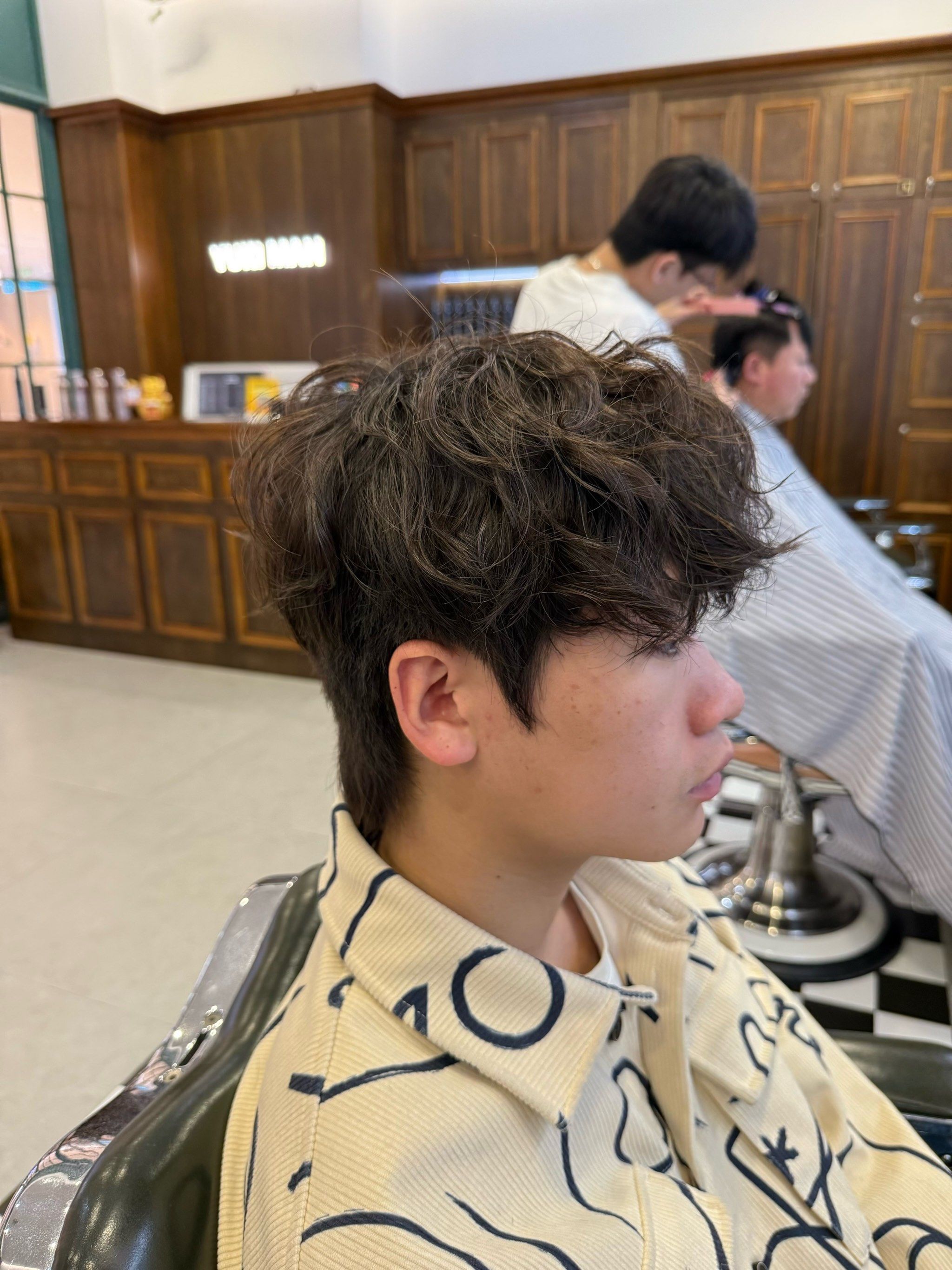 男生发型图片烫发