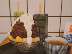 日式抹茶生乳かき氷-WONDER ICE 萬得冰田(建設路总店)