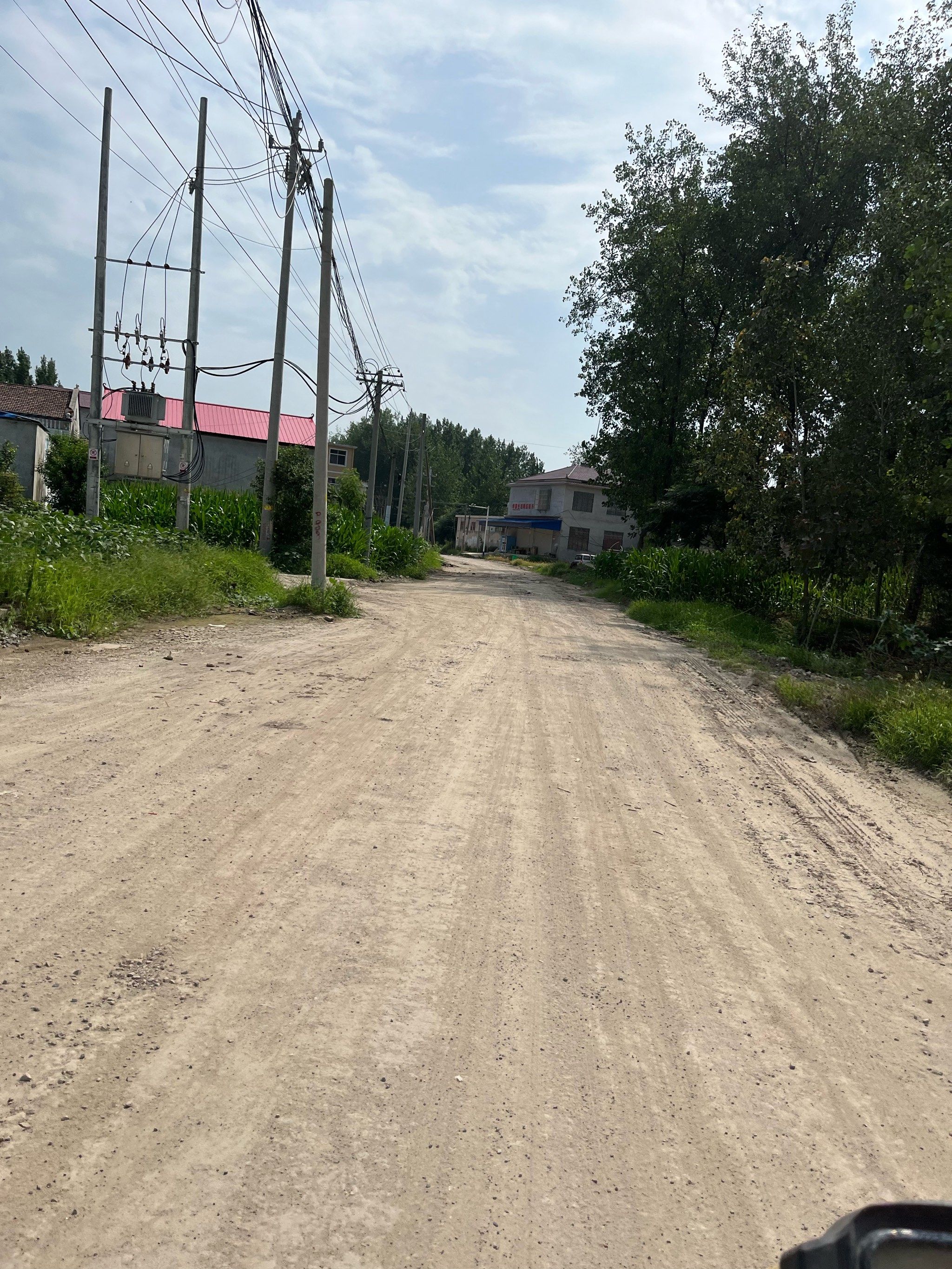 乡村路上的风景线峒地上都会出现很多