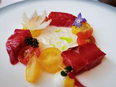 挪威烟熏三文鱼水晶黄瓜香槟奶油-福楼法餐厅FLO