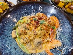 芝士蘑菇鲜虾意大利面-BE BRIGHT KITCHEN(正佳广场店)