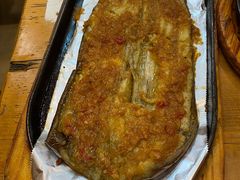 茄子-老东镇啤酒屋海鲜加工·蒸汽海鲜·海鲜烧烤(台东店)