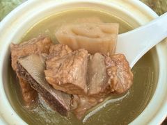 鲜莲藕绿豆排骨汤-田园印象·成都土菜院子(华阳店)