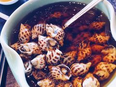古越陈酿煮花螺-杭州西子湖四季酒店·金沙厅
