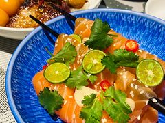 网红生腌三文鱼面-和牛食堂•BISTRO(广州首店)