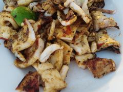 烤鱿鱼-金巴兰海滩烛光bbq
