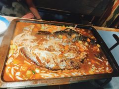 -探鱼·鲜青椒爽麻烤鱼(东城万达广场店)