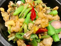 椒麻牛蛙煲-望乡楼上海菜(日月光店)