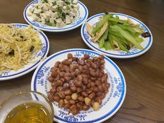 拌白菜心-老爆肚满五香烧牛羊肉