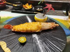 海胆酱烤对虾-一板铁板烧·隐秘一线江景花园餐厅(西湖左岸·天元店)
