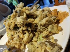炸蘑菇-华盛园卷子王农家菜水库鱼