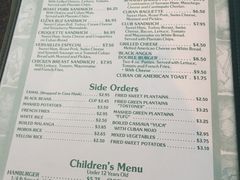 菜单-Versailles Restaurant Cuban Cuisine