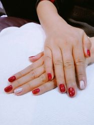 金香槟色-夏花美甲美睫