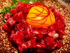 海胆拌生牛肉-九州酒场ひこぞう(1号店)