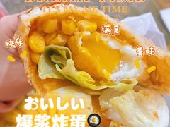 -小红车炸蛋葱油饼