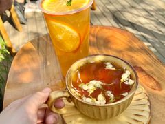 香橙茉莉冰茶-萤火虫咖啡(后海店)